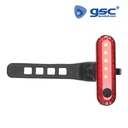 Set luces bicicleta LED recargable USB impermeable delantera y trasera