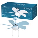 Ventilador techo Larde 2xE27 Ø82 6 aspas DC Azul