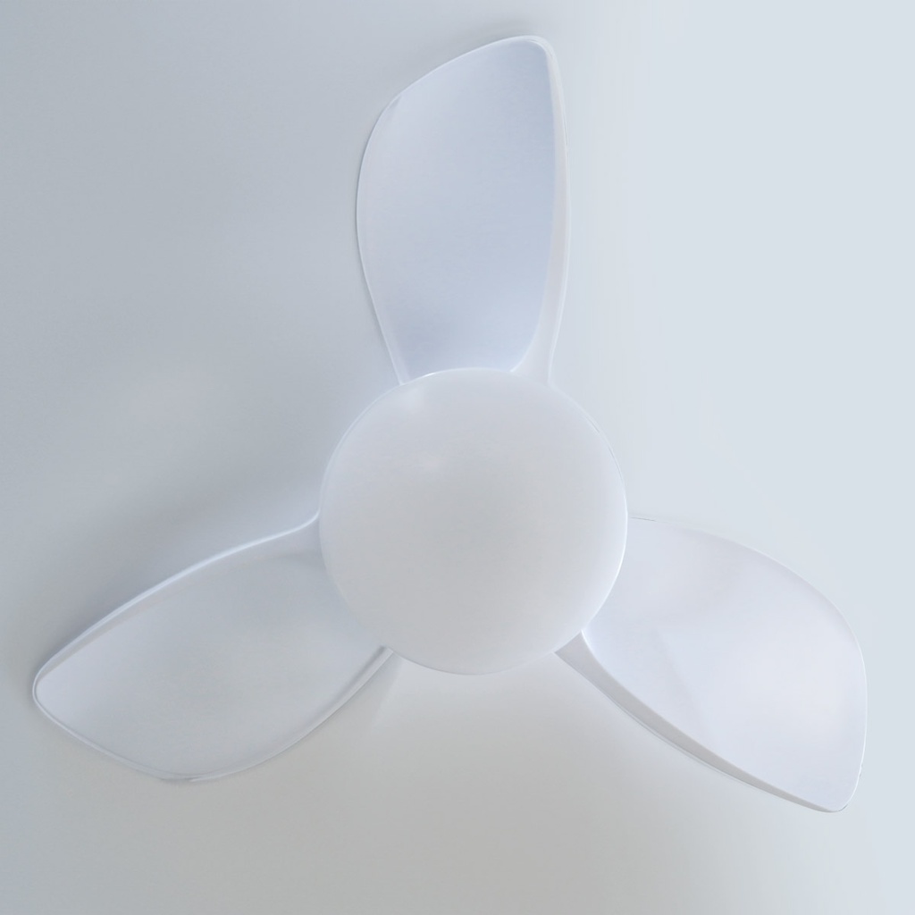 Ventilador techo Namuno con luz CCT regulable y mando Ø71 3 aspas DC Blanco