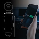 Cargador coche USB C + A QC 3.0