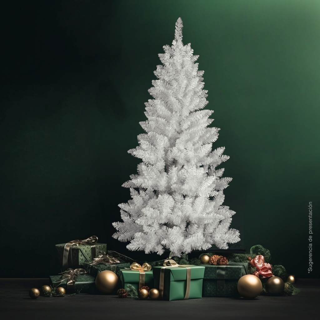 Árbol de navidad artificial Kelo 1,8M 592 ramas Blanco