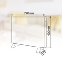 Radiador convector de cristal Zanthus Máx. 2000W Blanco