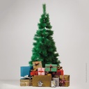 Árbol de navidad artificial aguja de pino Paring 1,5M 130 ramas