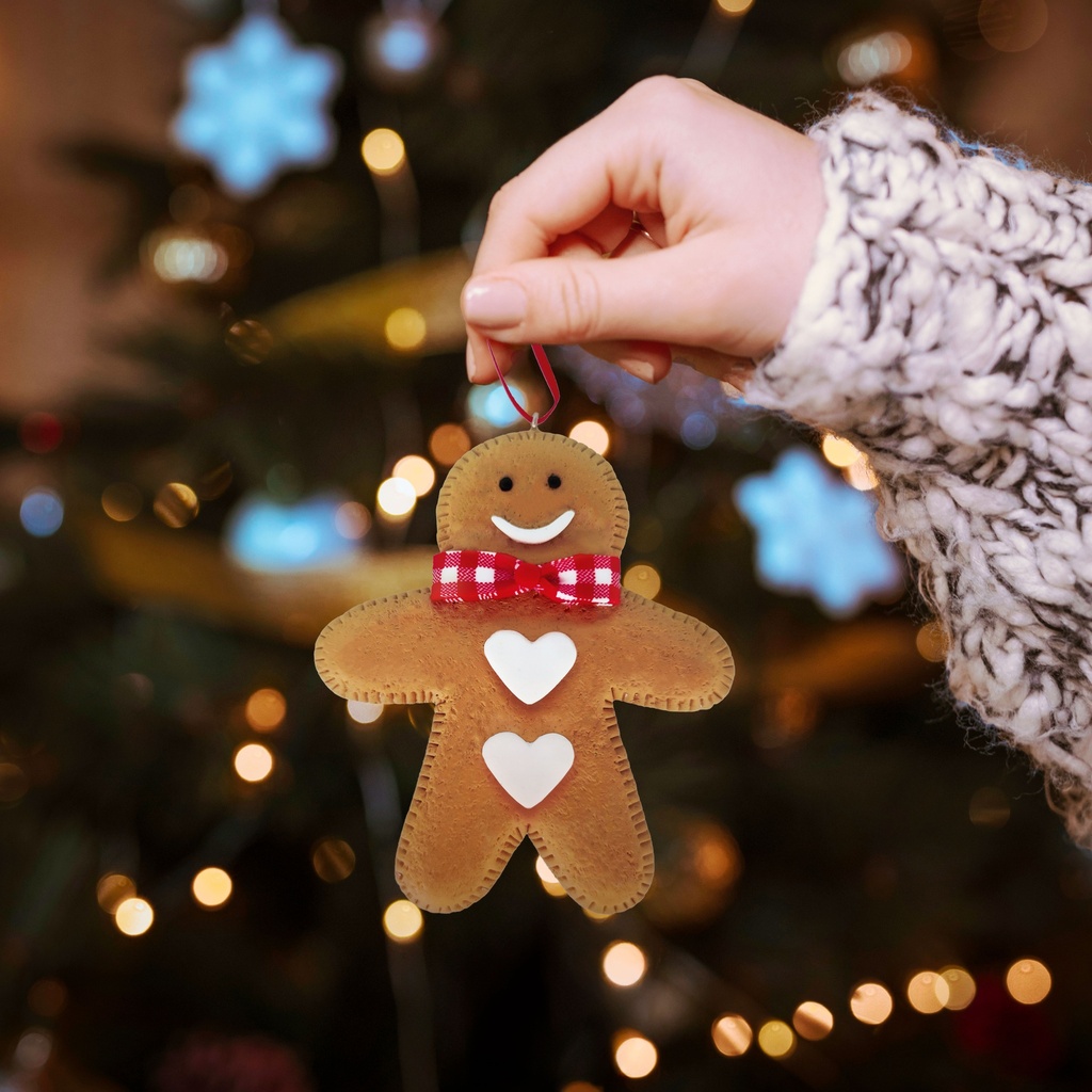 Galleta hombre decorativa árbol de navidad