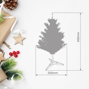 Árbol de navidad artificial Kelo 0,5M 45 ramas