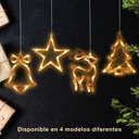 Estrella colgante de navidad LED 3xAAA