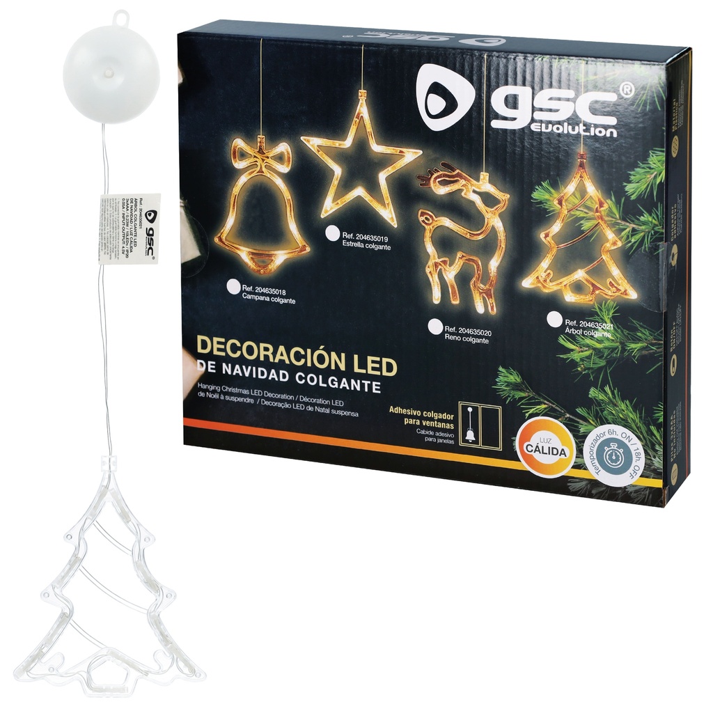 Árbol colgante de navidad LED 3xAAA