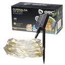 Guirnalda LED solar 10M 8 funciones Luz cálida