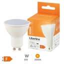 Bombilla LED dicroica 8W GU10 3000K - Libertina