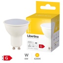 Bombilla LED dicroica 6W GU10 4200K - Libertina