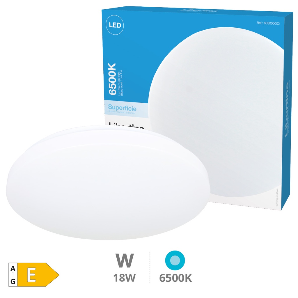 Plafón techo LED 18W 6500K Blanco - Libertina