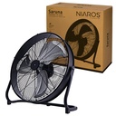 Ventilador metálico de suelo Saruna Ø55cm 120W Negro