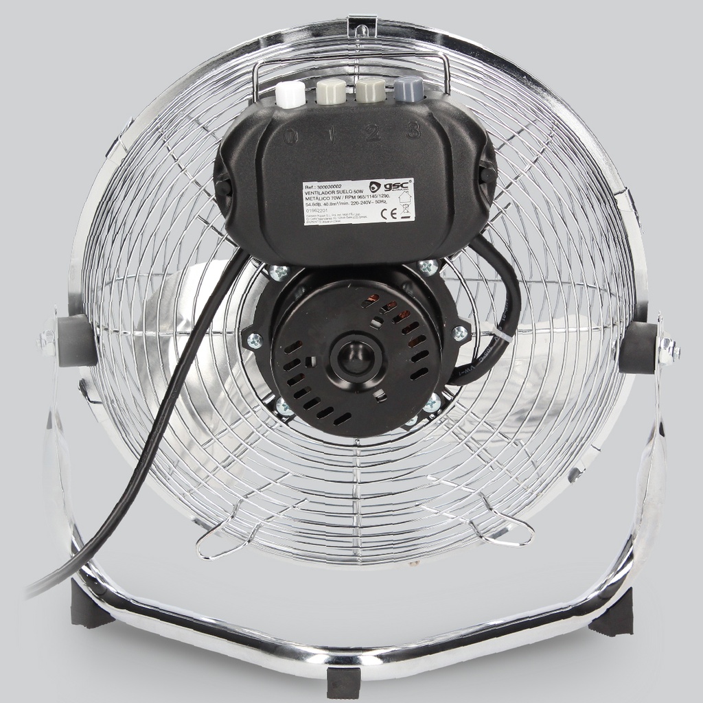 Ventilador metálico de suelo Mueda Ø28cm 50W