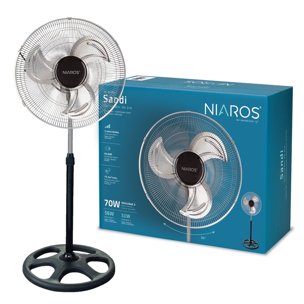 Ventilador metálico de pie Sandi Ø50cm 70W