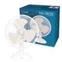 Ventilador sobremesa Lindi Ø28cm 30W Blanco