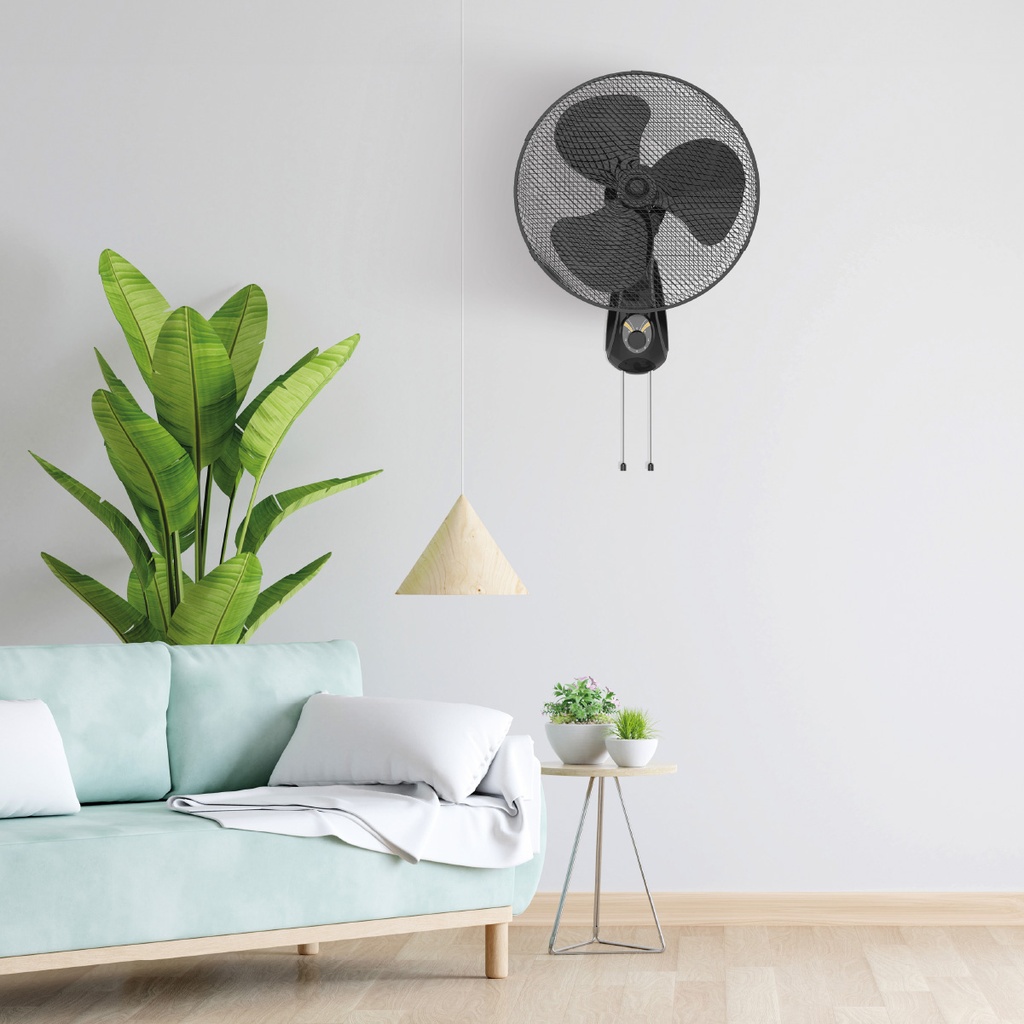 Ventilador de pared Toleni Ø43cm 45W Negro