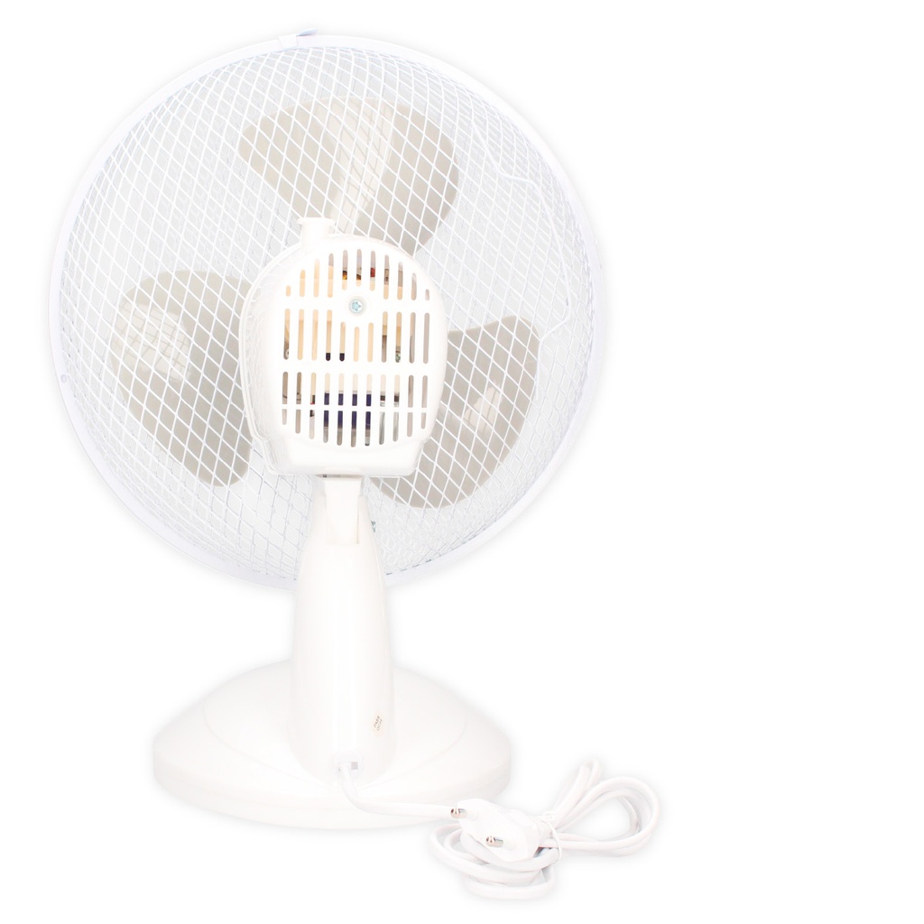 Ventilador sobremesa Lindi Ø34cm 40W Blanco