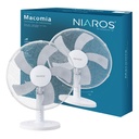 Ventilador sobremesa Macomia Ø31cm 35W Blanco