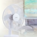 Ventilador sobremesa Macomia Ø31cm 35W Blanco