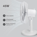 Ventilador sobremesa Macomia Ø41cm 45W Blanco