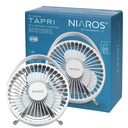 Mini ventilador sobremesa USB Tapri Ø14cm 5W Blanco