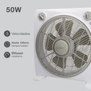 Ventilador Box Fan cuadrado Behda Ø31cm 45W