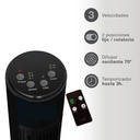 Ventilador de torre Nandi con mando 45W Negro