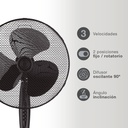 Ventilador de pie Nametil Ø43cm 45W Negro