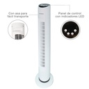 Ventilador de torre Nandi con mando 45W Blanco