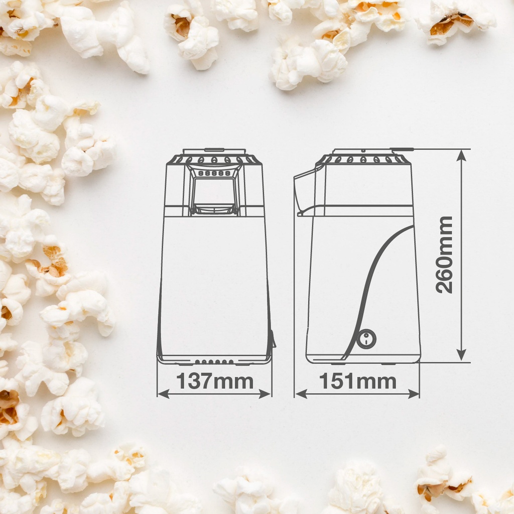 Palomitero Popite sin aceite 1200W