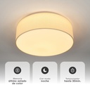 Plafón techo LED de tela Kasker 22W 3000K a 6500K regulable Beige