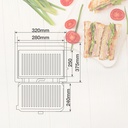 Sandwichera grill Dosari 2000W