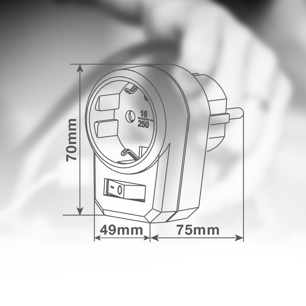 Ladron simple con interruptor