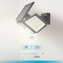 Aplique solar LED Marlo con sensor de movimiento y crepuscular 7W 6500K