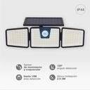 Aplique solar LED Marlo con sensor de movimiento y crepuscular 7W 6500K