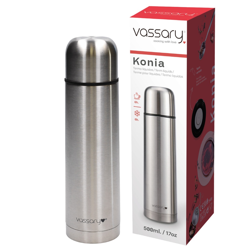 Termo de acero inoxidable Konia 500ml