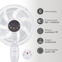 Ventilador de pie Haripal Ø36cm 25W motor DC Blanco