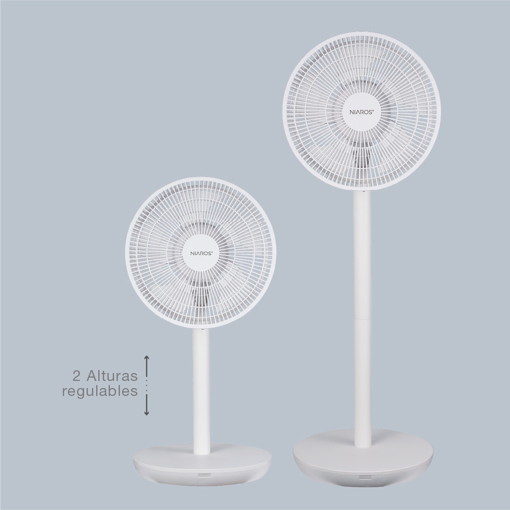 Ventilador de pie Puncha Ø34cm 35W Blanco