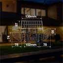 Aplique solar LED Marlo con sensor de movimiento y crepuscular 7W 6500K