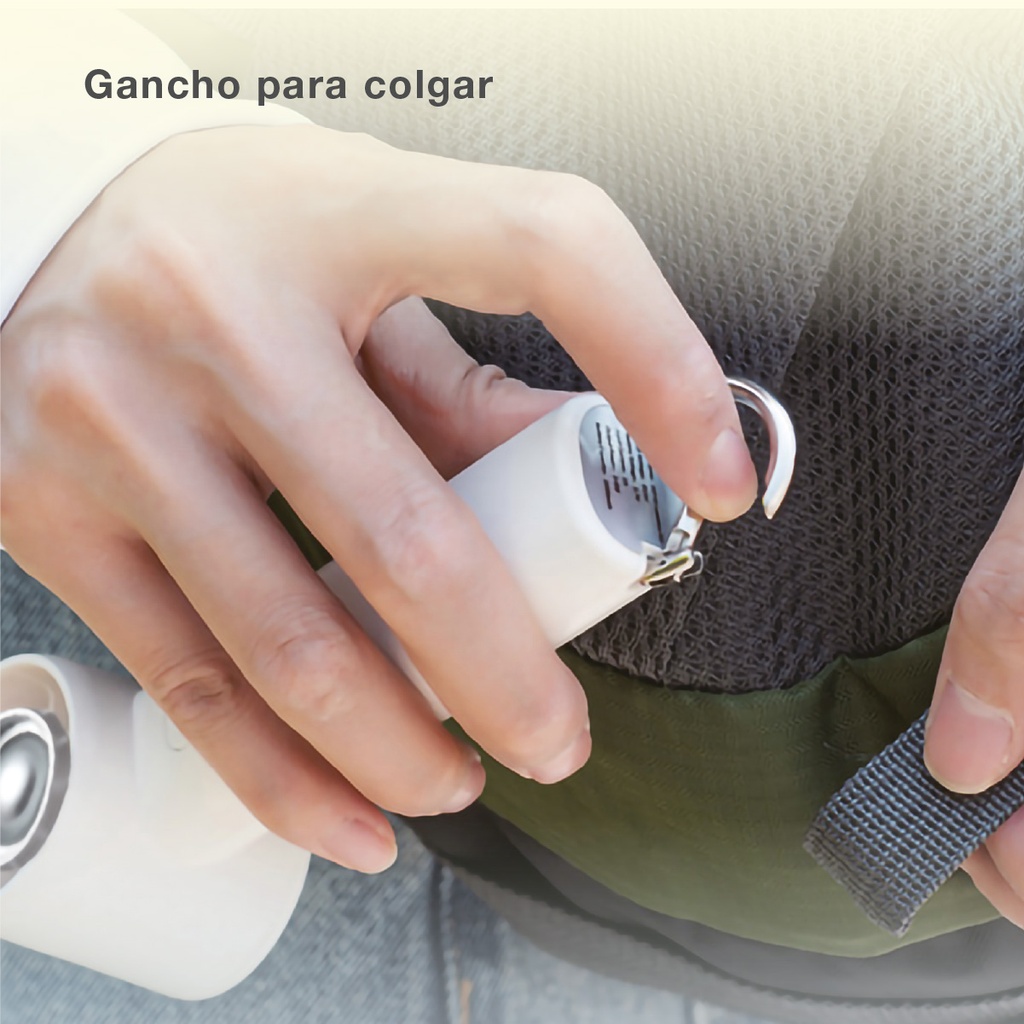 Mini ventilador de mano Luvo USB recargable Blanco