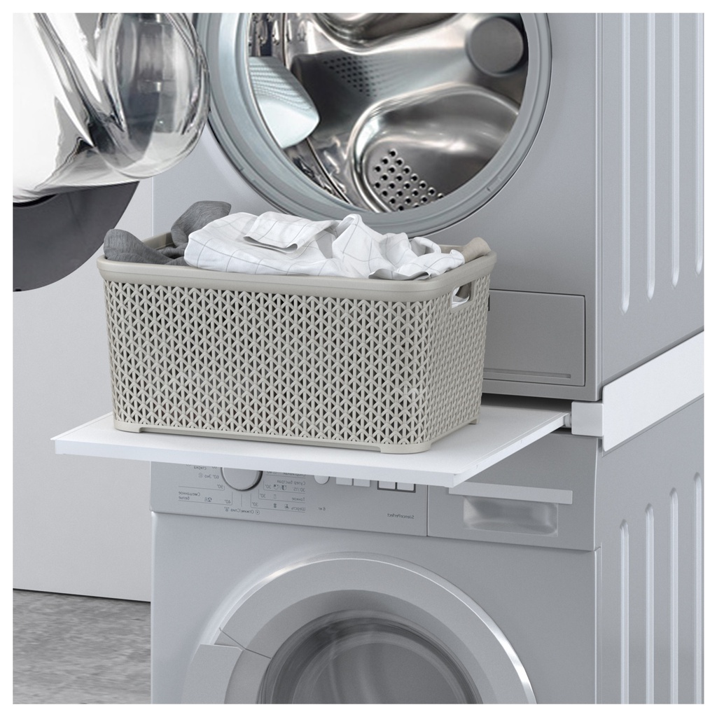 Soporte para sobreponer secadora a la lavadora, con bandeja extraible -  Superior Electronics