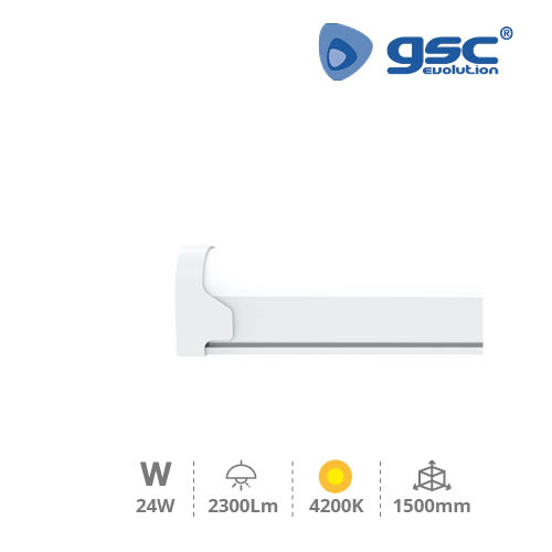 Regleta LED electrónica T8 Kolari 24W 4200K