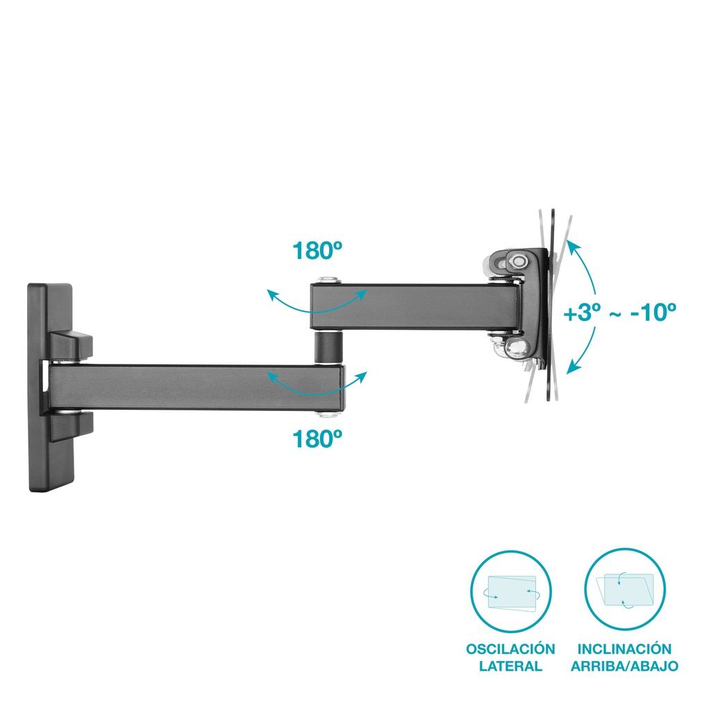 Soporte de TV con brazo 13" - 27"