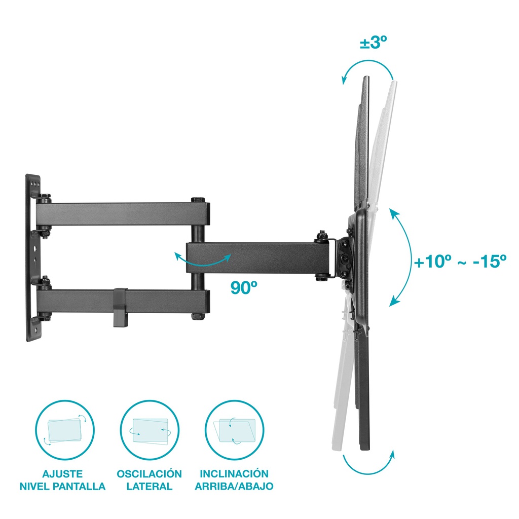 Soporte de TV con brazo 37" - 70"