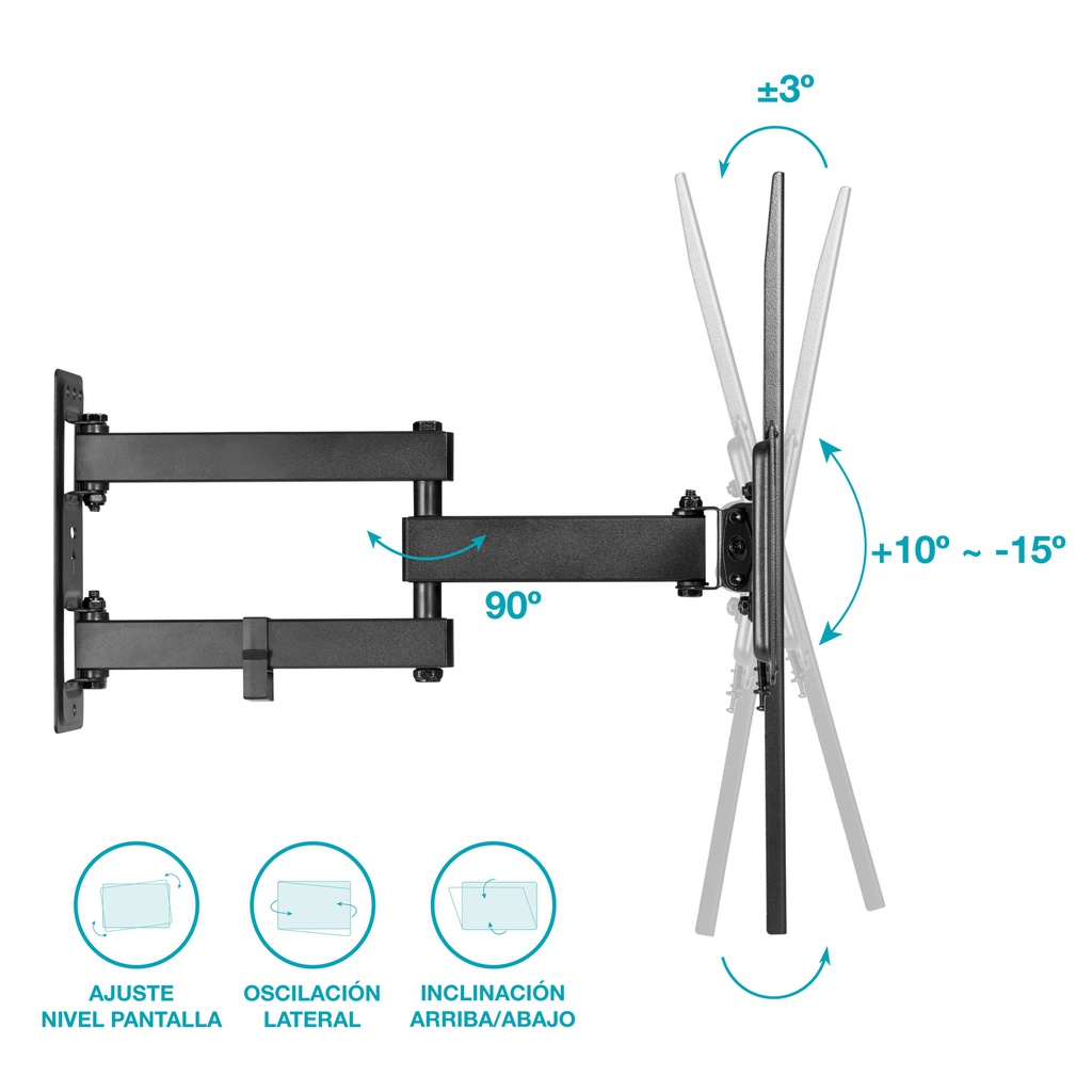 Soporte de TV con brazo 32" - 55"