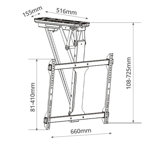 Soporte techo para TV motorizado 32" - 70"