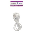 Conexion cable PVC + sucko (3x1.0mm) 1,5M Blanco