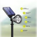 Estaca jardín solar LED Alezu 3300K IP67 regulable