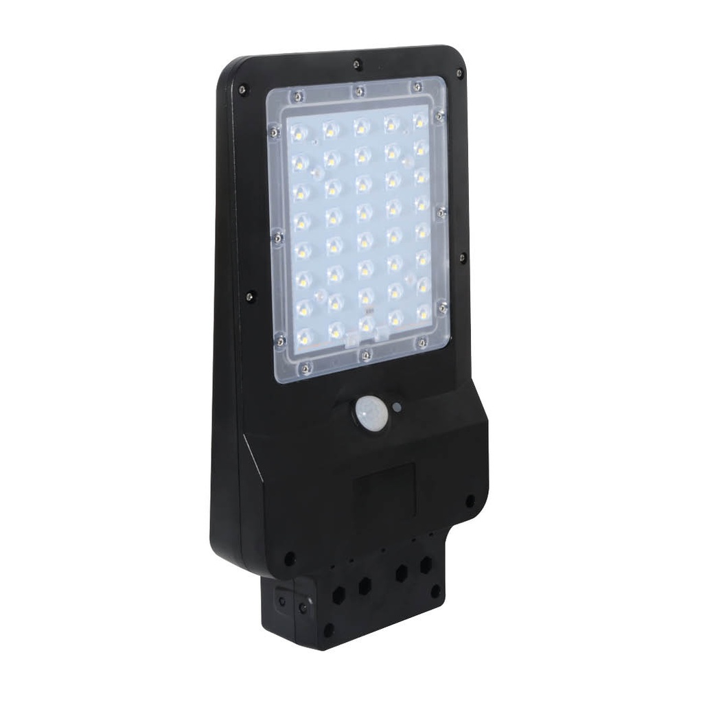 Farola solar LED Ornes con sensor crepuscular y movimiento 8W 4000K IP65