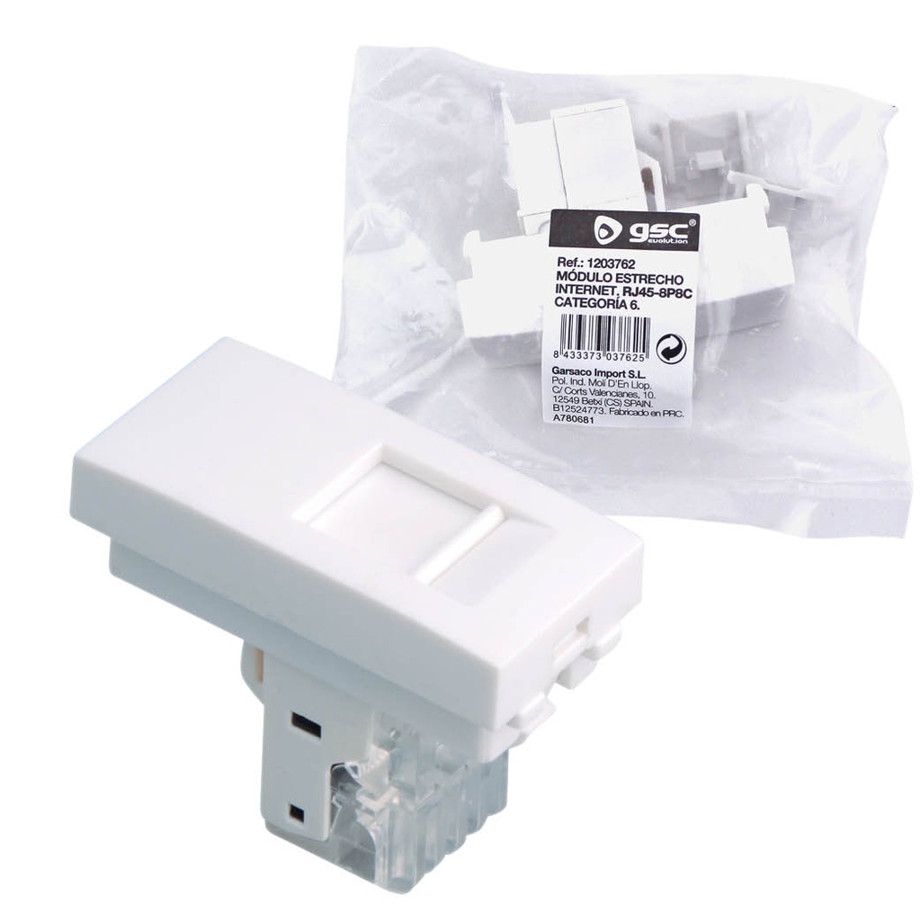 Modulo toma internet RJ45 - 8p8c Categoria 6